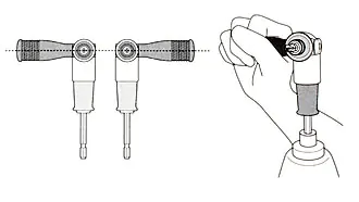Angle Driver Drill Tool with 1/4 in. hexagonal Chuck ANEX Angle Driver Drill Tool with 1/4 in. hexagonal Chuck ANEX