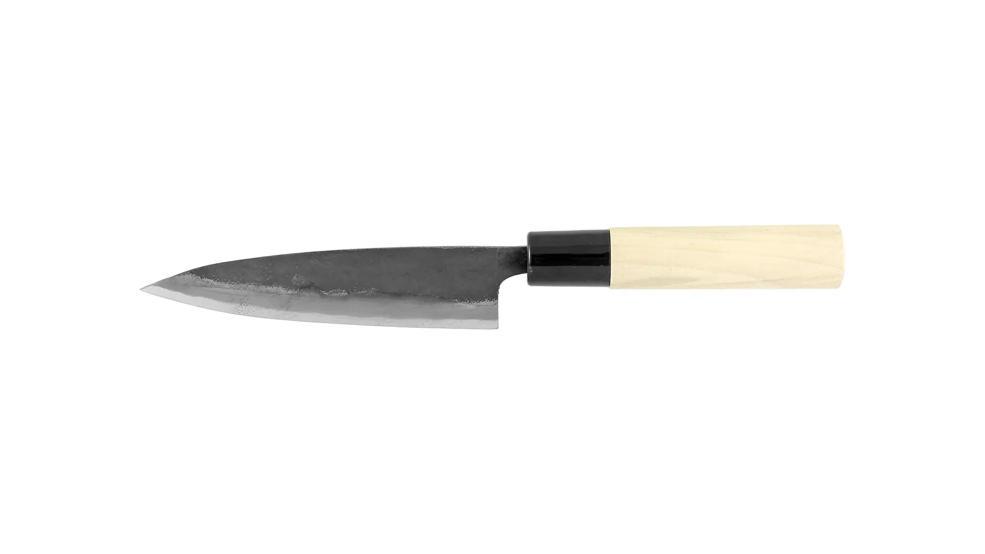 Koyanagi - Coltello giapponese nero multiuso in acciaio bianco lama 135 mm Sontoku Koyanagi - Coltello giapponese nero multiuso in acciaio bianco lama 135 mm Sontoku
