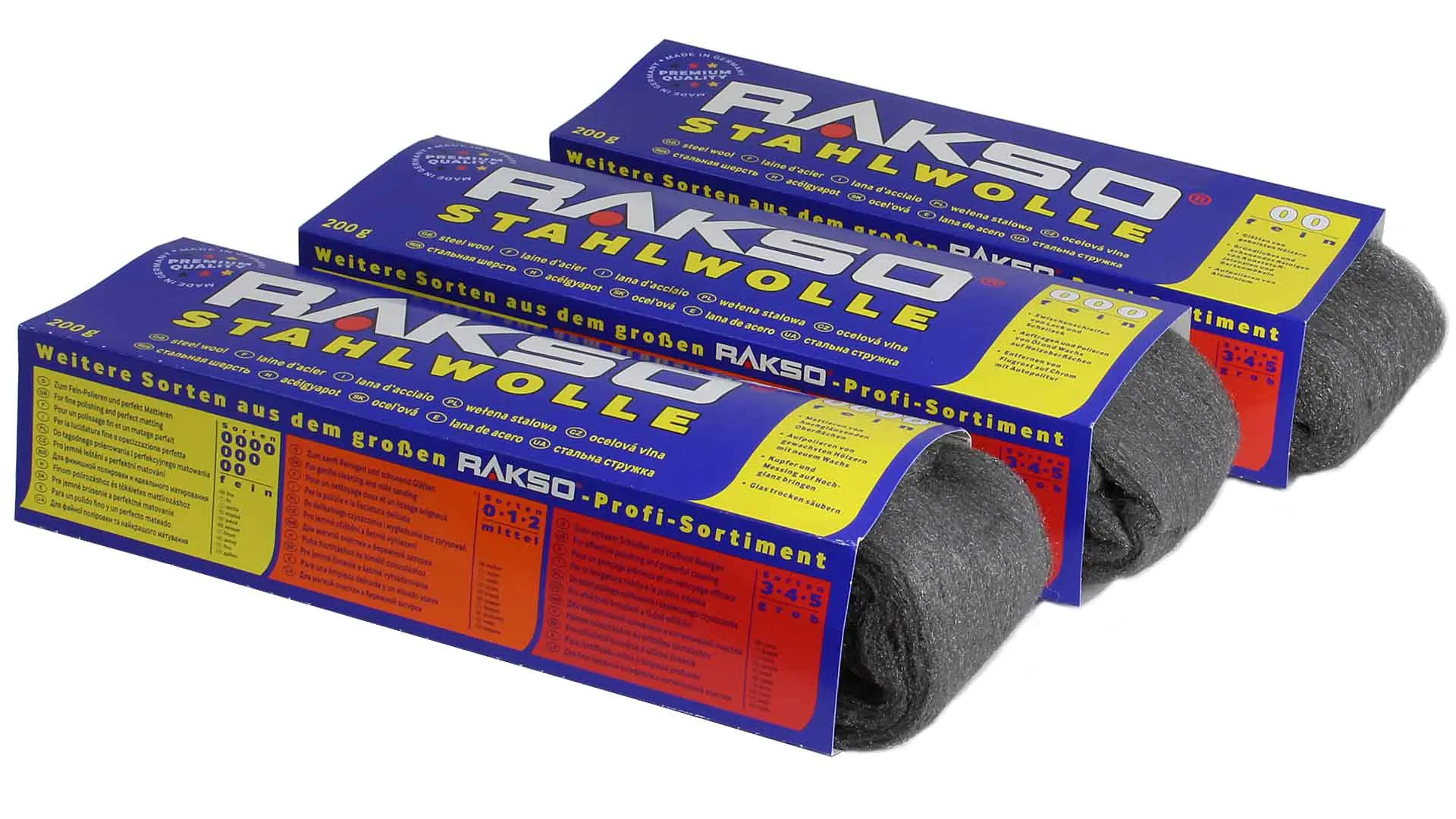 Lana d'acciaio fine 200g RAKSO