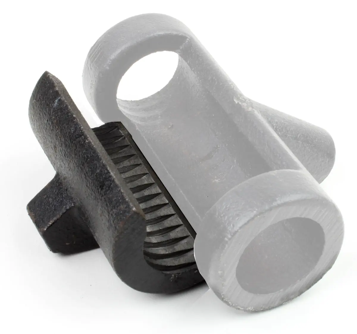 Nut cage for quick-release front vice - half-round part with internal thread Nut cage for quick-release front vice - half-round part with internal thread