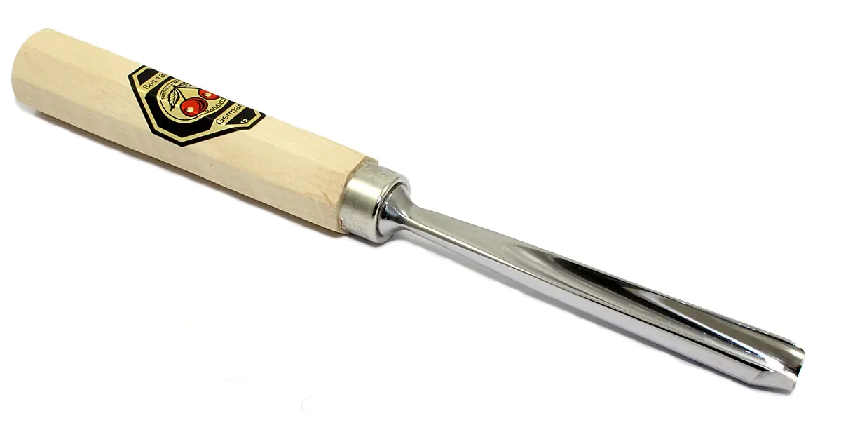 Scalpello per intaglio a sgorbia curva, taglio 11, dritto