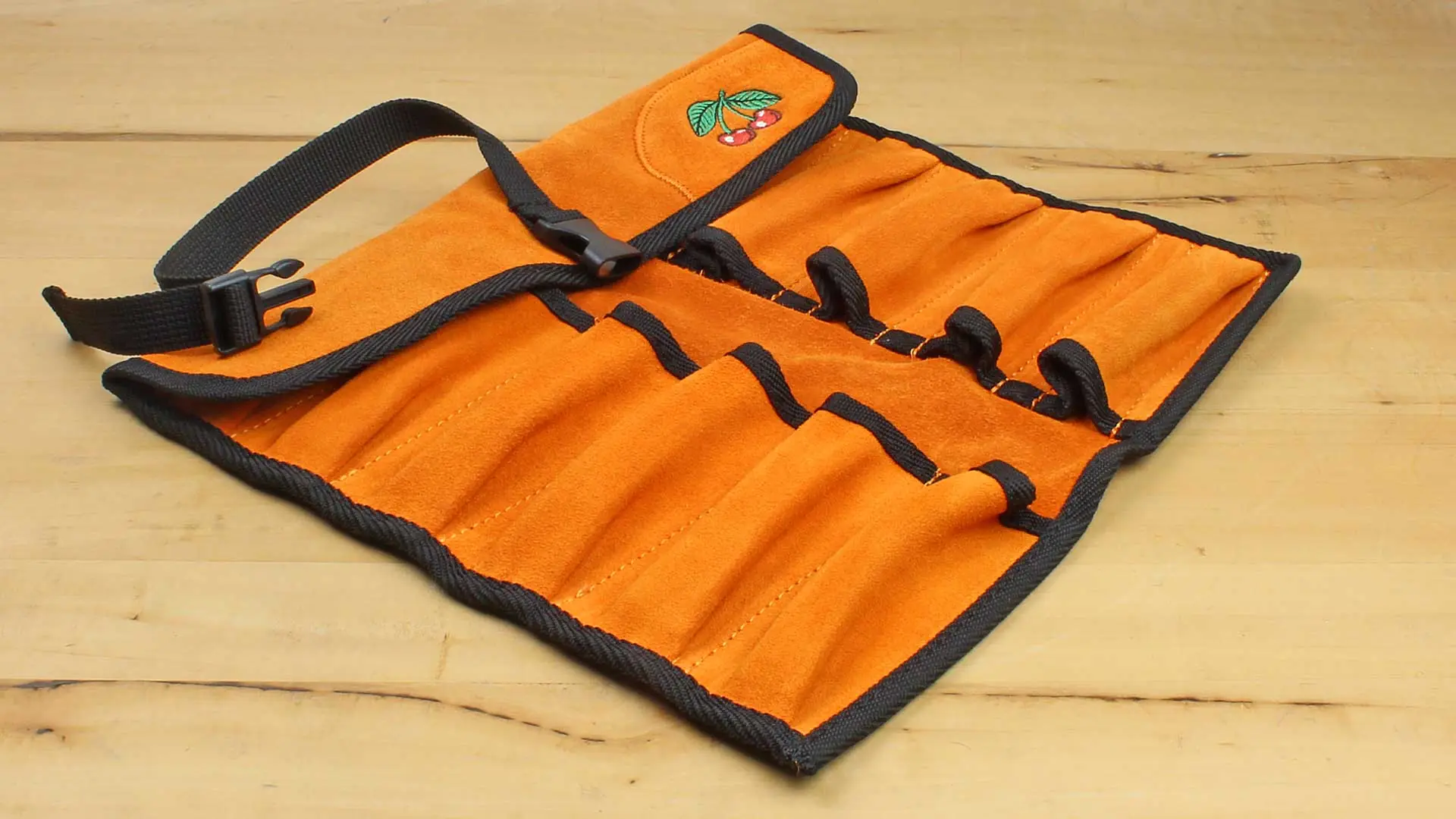 Rotolo in pelle con 12 tasche in pelle DUE CILIEGE