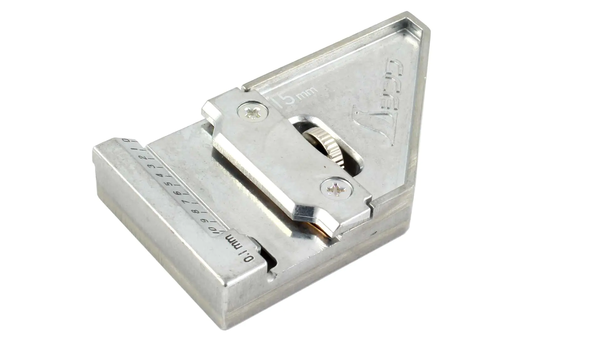 Fermo metallico per le squadre da carpentiere SHINWA larghe 15 mm
