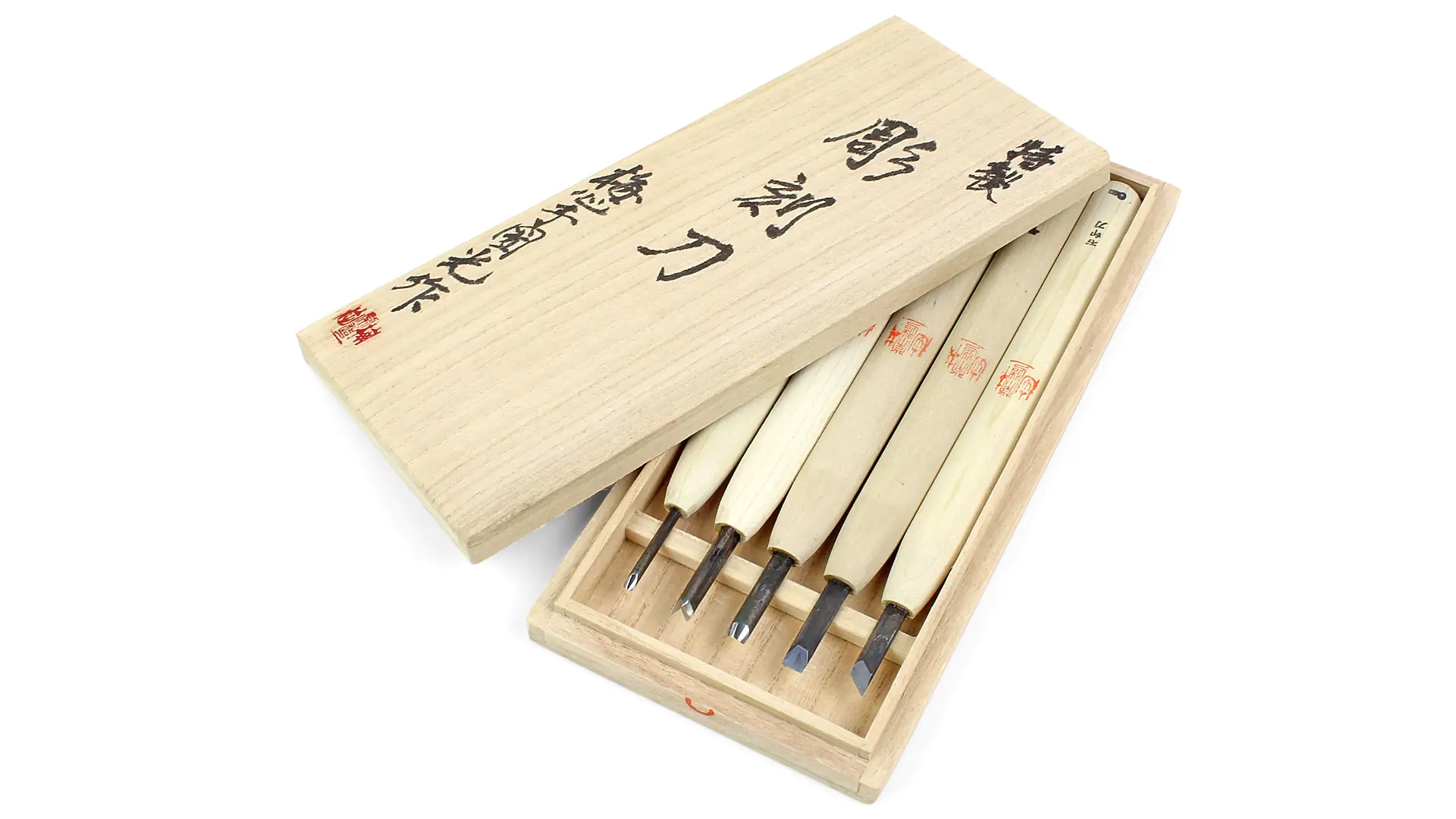 5 pc Carving Set Aogami/Blue-Super A Steel BAISHINSHI-KUNIMITSU 5 pc Carving Set Aogami/Blue-Super A Steel BAISHINSHI-KUNIMITSU