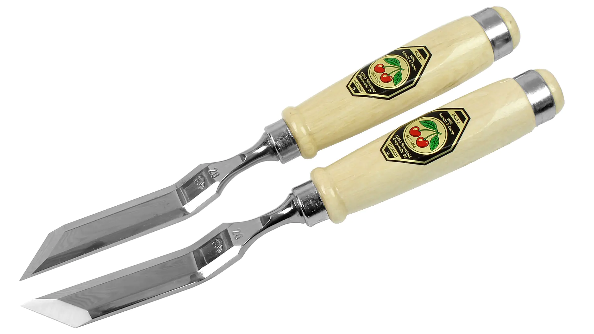 Set di scalpelli piegati con lama inclinata