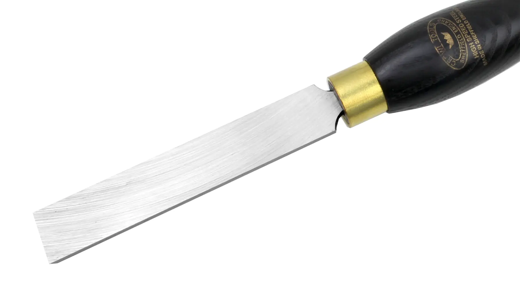 Pro-PM Raschio rettangolare 19 mm con manico nero in frassino da 317 mm CROWN