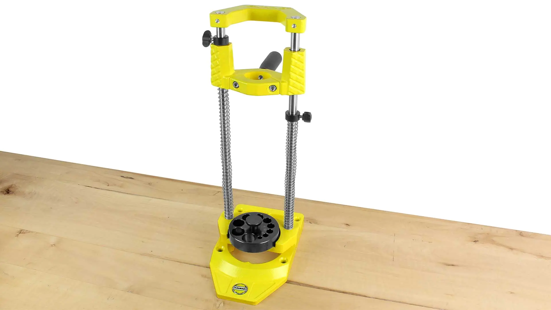 Drilling Jig max. hole depth 190 mm with return spring, clamping elements, drill bushing plate FAMAG Drilling Jig max. hole depth 190 mm with return spring, clamping elements, drill bushing plate FAMAG