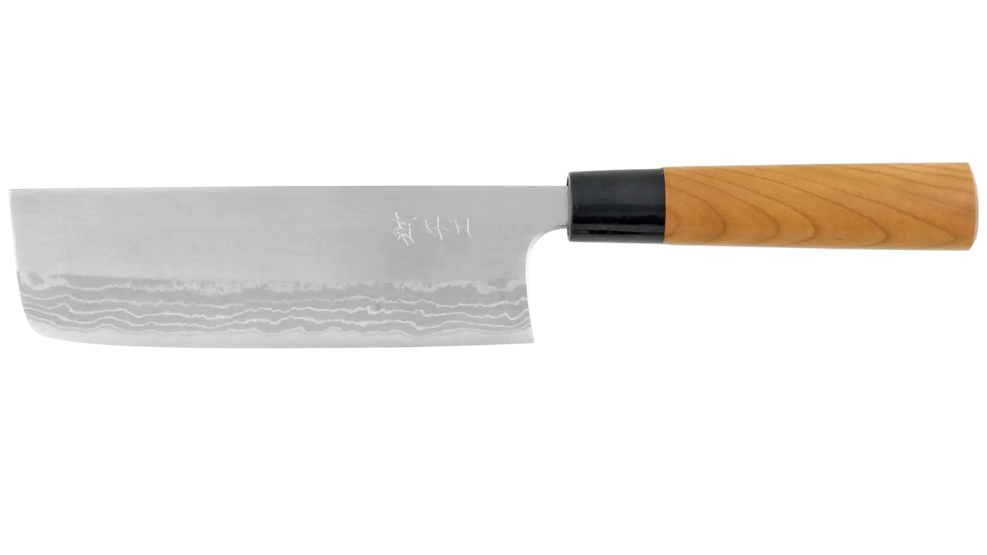 Nakiri - Coltello giapponese da verdura in acciaio di damasco/acciaio bianco lama 165 mm KATSUSHIGE ANRYU