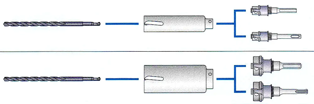 Fresa a tazza 22 mm Poly-Clic Wooding TCT per metalli duri con blocco manuale a vite di MIYANAGA Fresa a tazza 22 mm Poly-Clic Wooding TCT per metalli duri con blocco manuale a vite di MIYANAGA