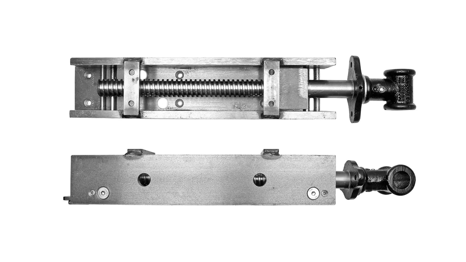 Morsa a coda piccola lunghezza corpo 350 mm apertura per il pezzo T per manico 24 mm