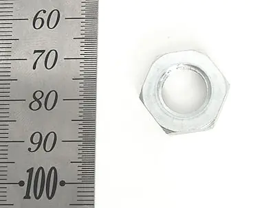 Dado M12 H=4 tra ruota motrice con anello di gomma e ruota da lucidatura pos. 51 per Tormek 2006 e T7