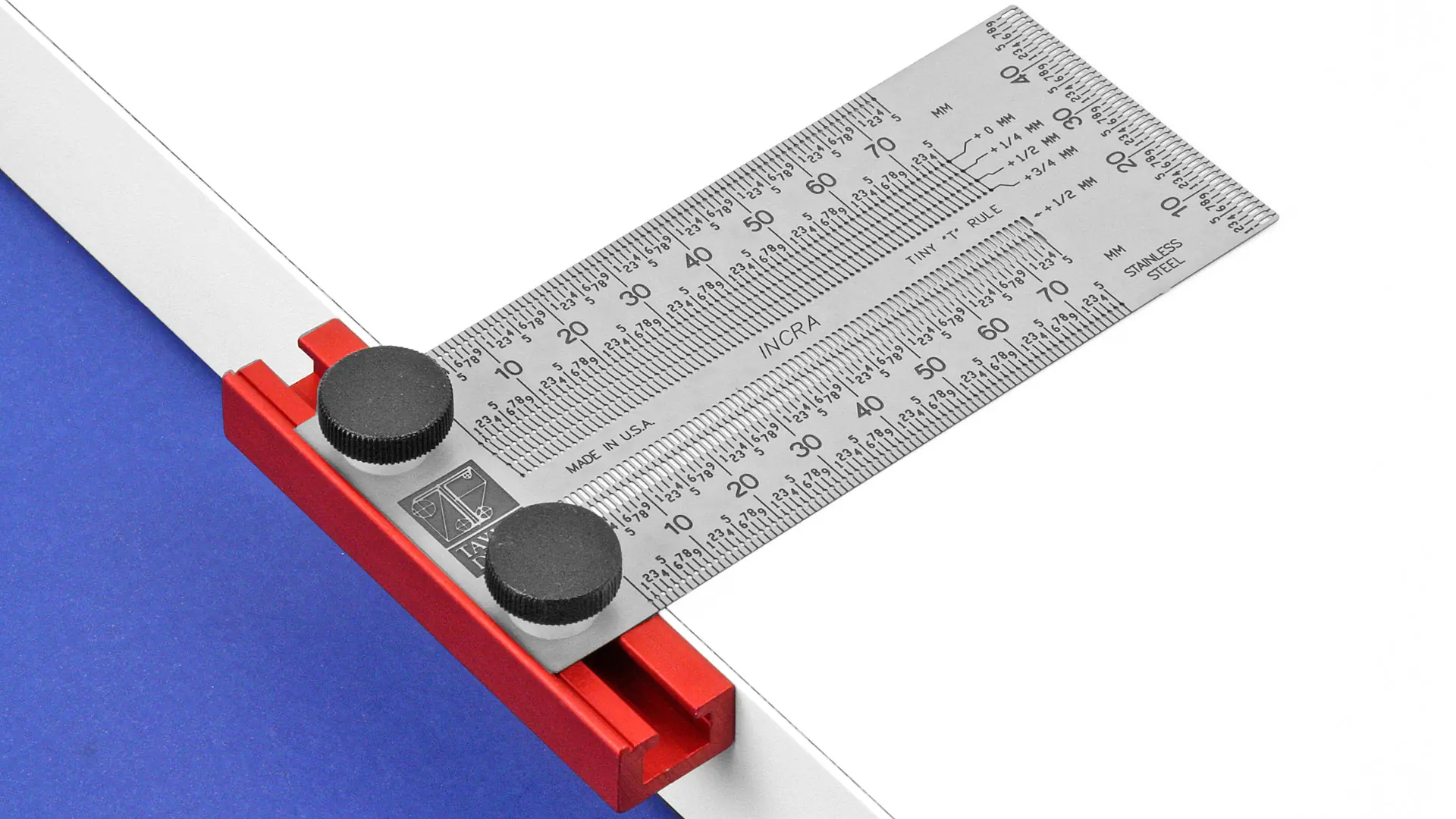 Riga da marcatura 75 mm a squadra a T – graduazione in mm INCRA Riga da marcatura 75 mm a squadra a T – graduazione in mm INCRA