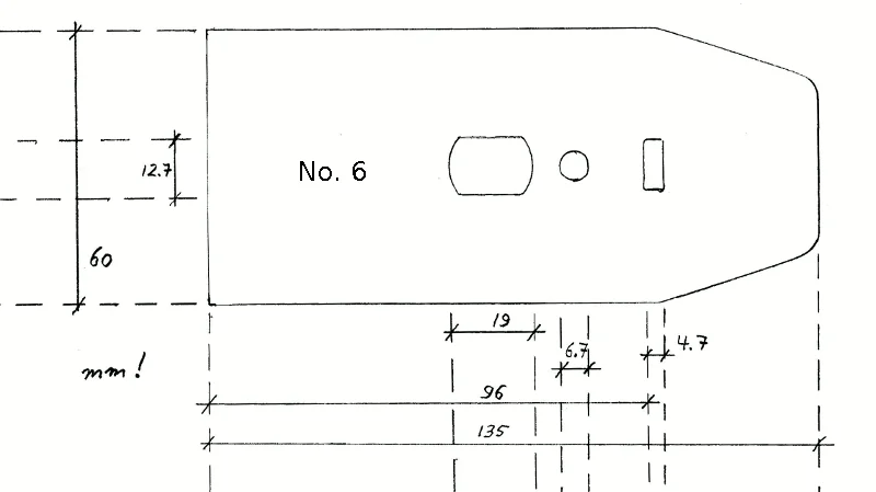 Rompitruciolo per pialla JUUMA No. 4 1/2, 5 1/2, 6, 7 Rompitruciolo per pialla JUUMA No. 4 1/2, 5 1/2, 6, 7