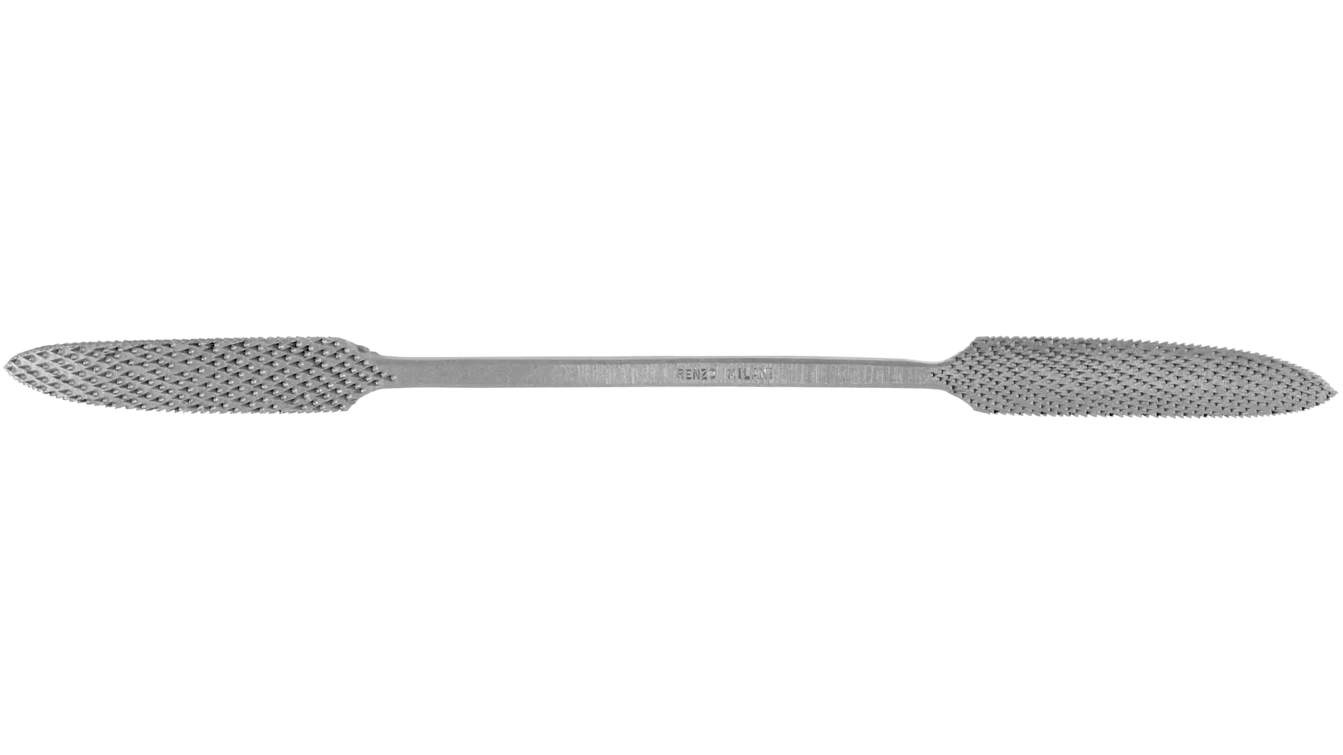 Rifloirs a raspa 25 cm taglio 3 tondo entrambi i lati squadrato a mano