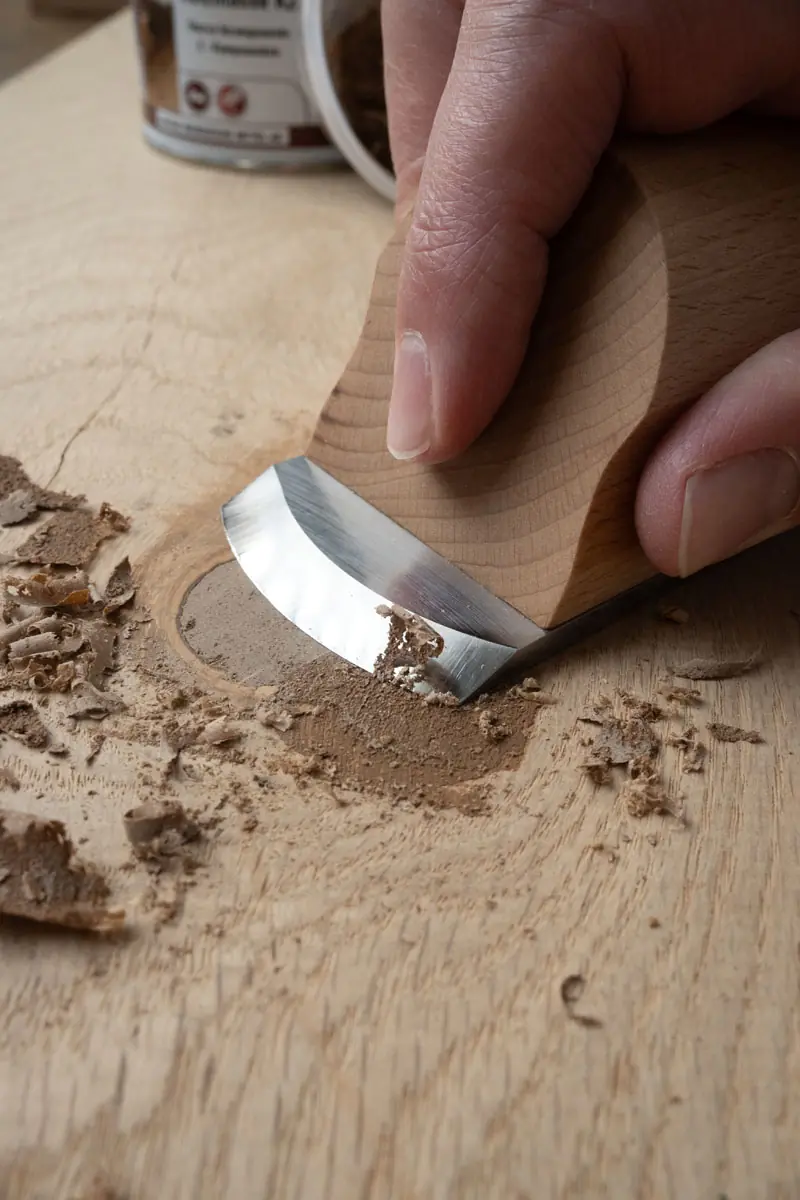 Pialla a mano con lama curva KIRSCHEN