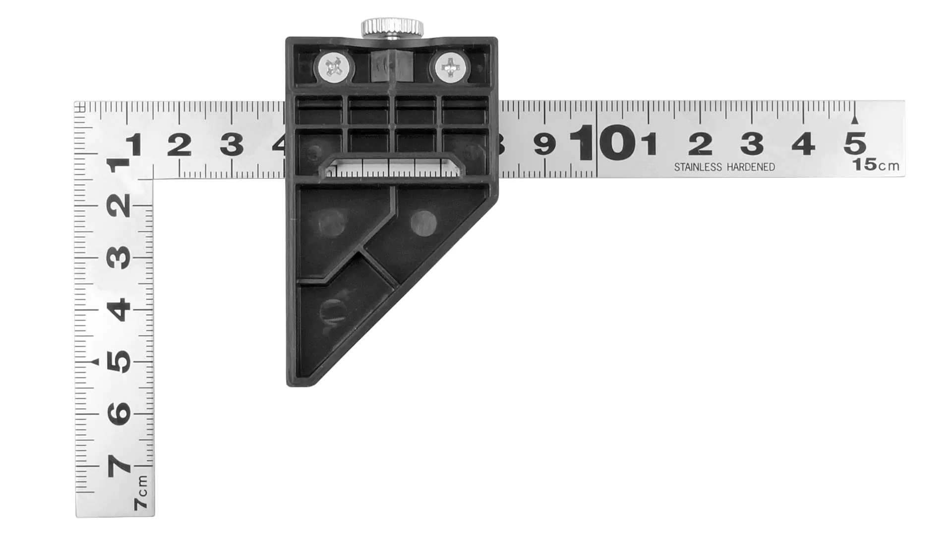 Squadra giapponese da carpentiere in miniatura 15 cm cross section 15 x 1 mm con stopper SHINWA