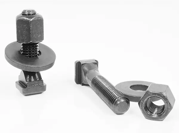 Vite per scanalatura a T con dado esagonale e rondella con filettatura M12 per larghezza scanalatura 12 mm