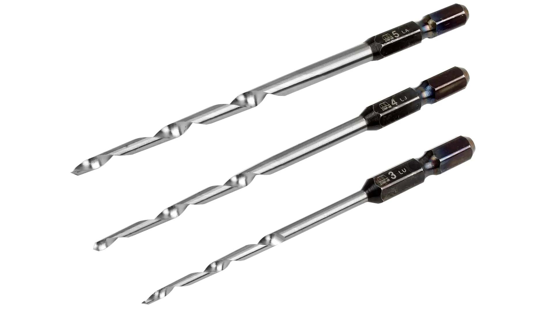 Set di punte per fori coniche 3 - 4 - 5 mm