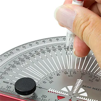 Goniometro da marcatura 160 mm graduazione in mm INCRA Goniometro da marcatura 160 mm graduazione in mm INCRA