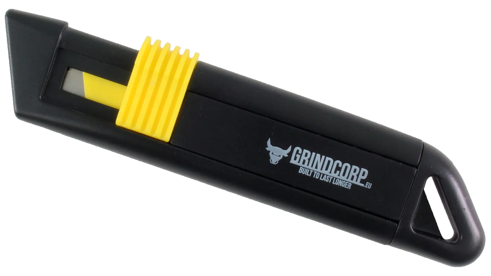 Coltello di sicurezza in ABS con 1 lama trapezoidale in carbonio da 60mm GRINDCORP