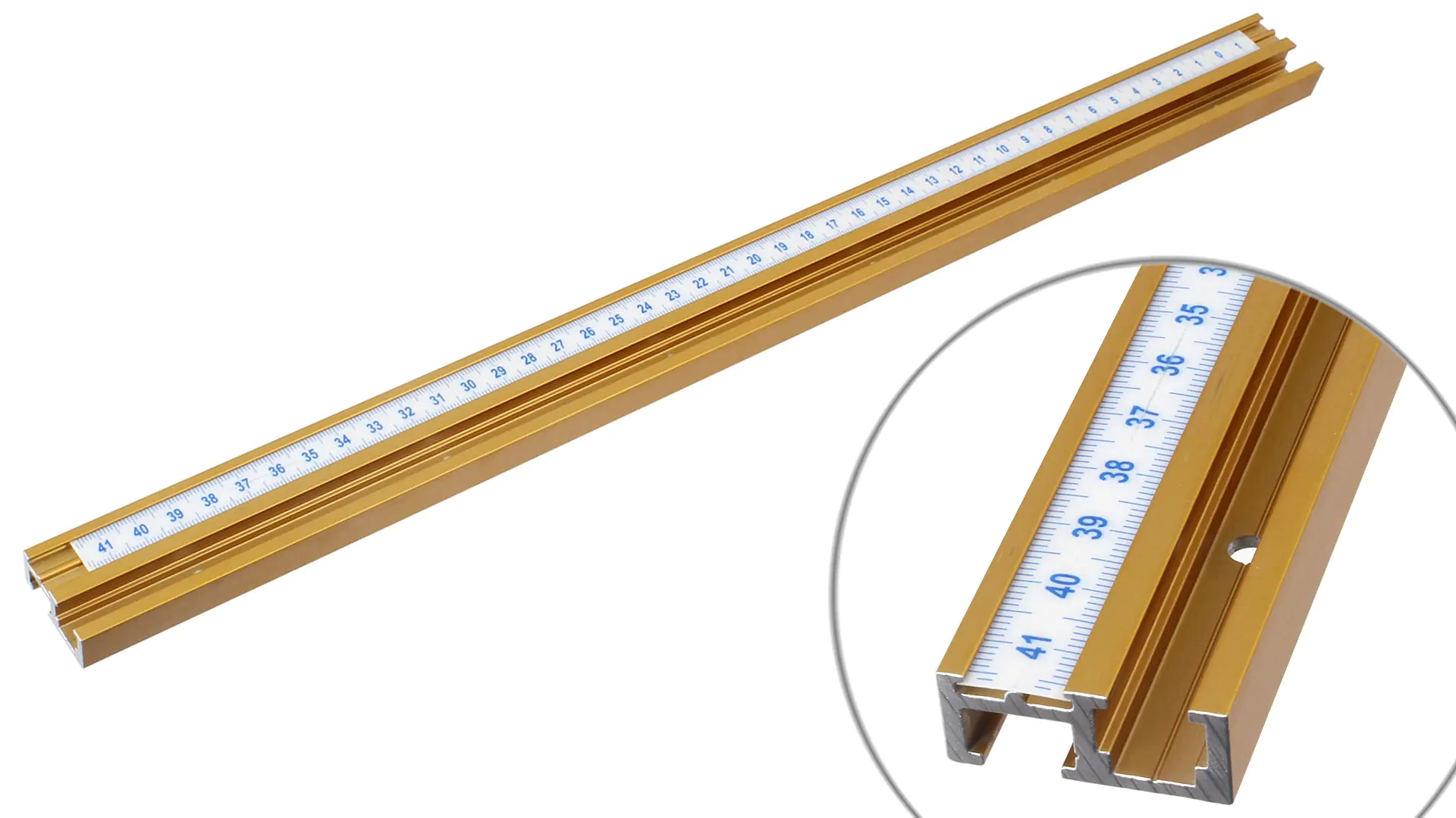 T-Schiena a dado doppia metrica (INCRA T-Track Plus METRIC)