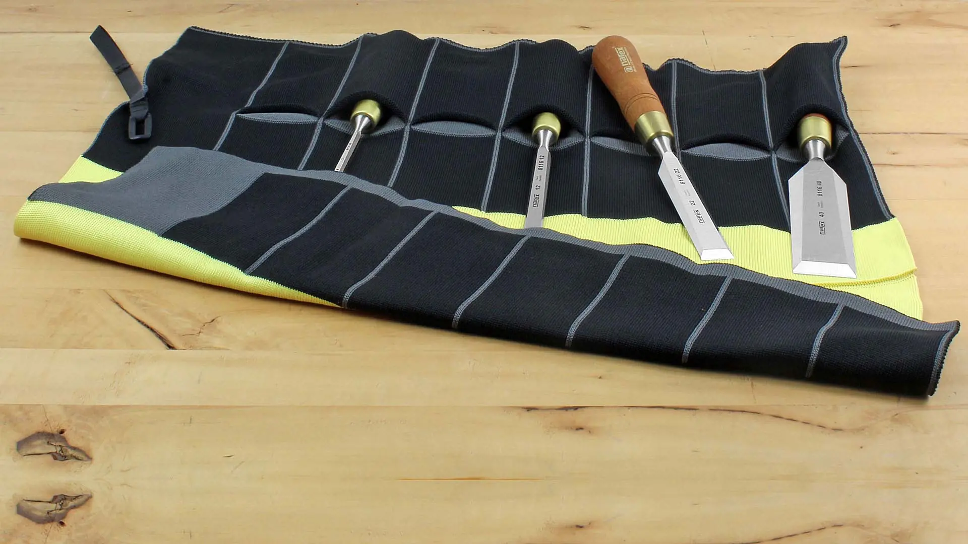 Rotolo porta scalpelli a maglia in 3D con 7 tasche VERITAS