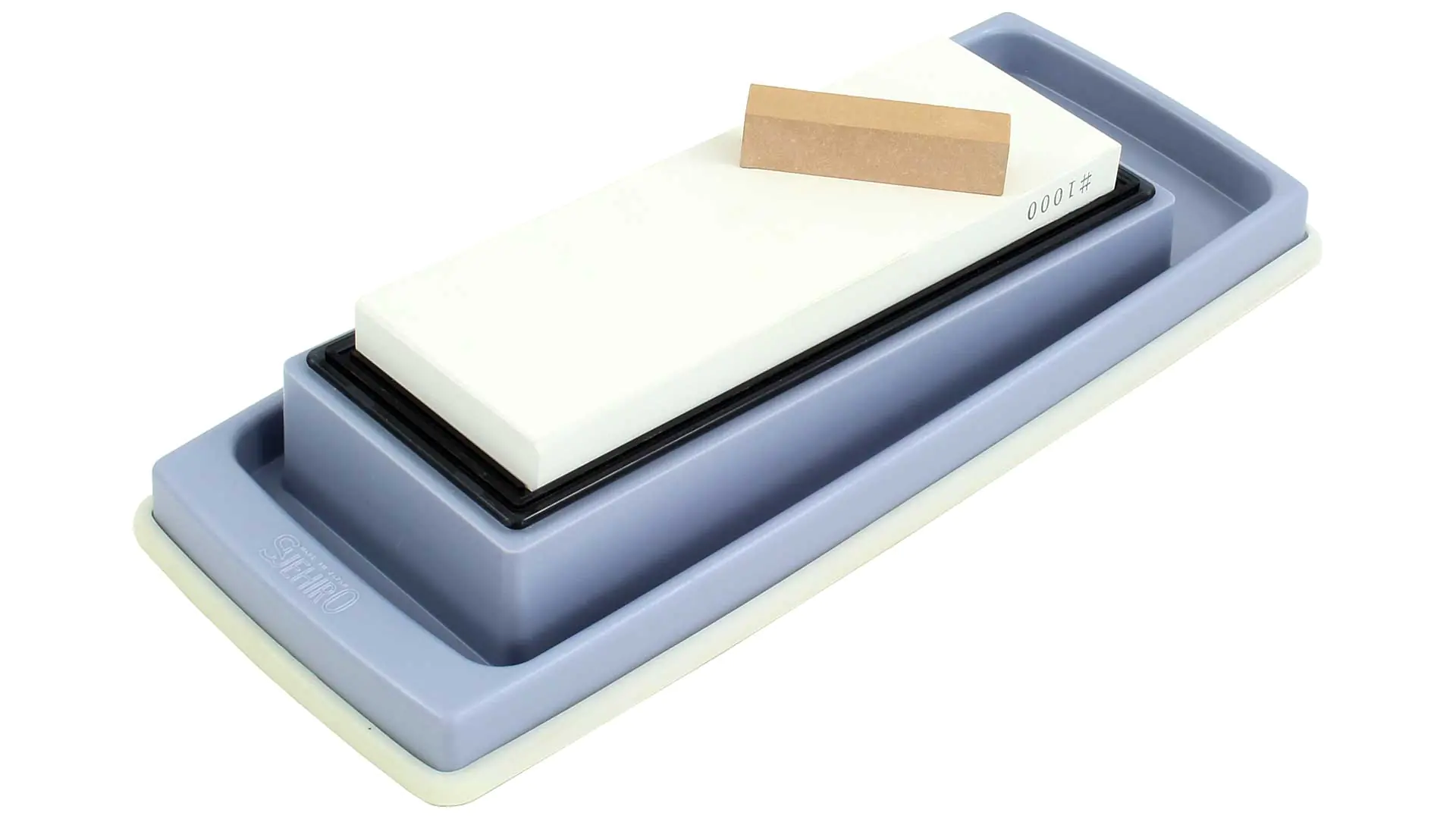 SUEHIRO SKG Pietra giapponese da lappatura grande montata 3000/1000 misura 183x63x13 mm