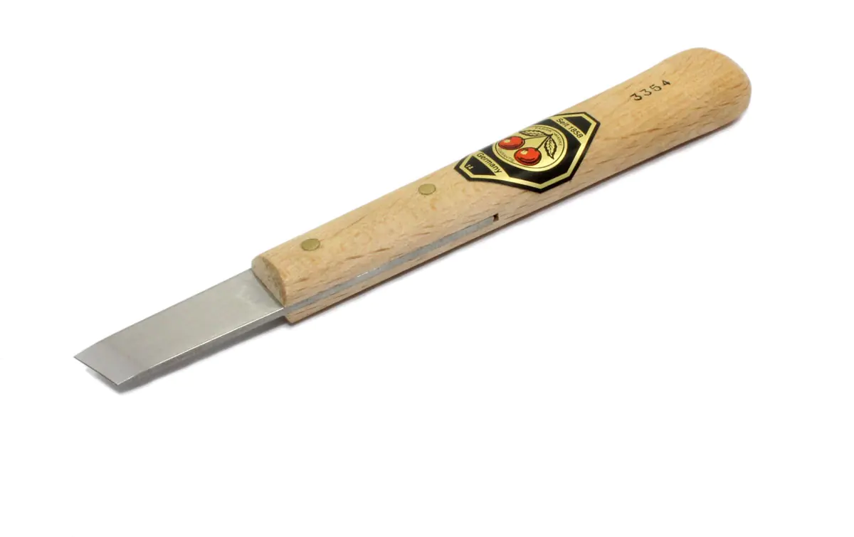 Coltello da intaglio a lama dritta ed inclinata DUE CILIEGE
