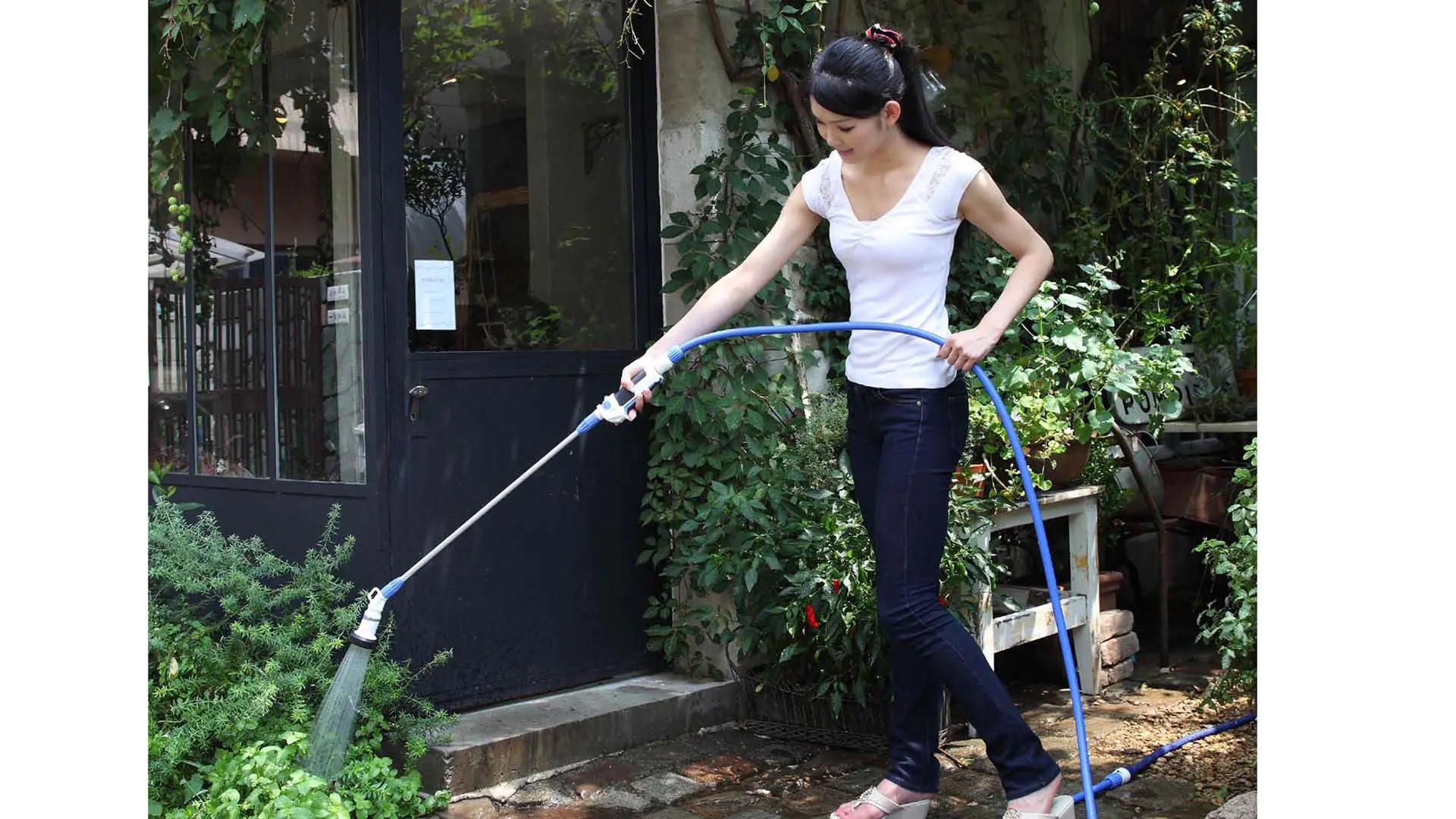 Long watering wand with spray head TAKAGI Long watering wand with spray head TAKAGI
