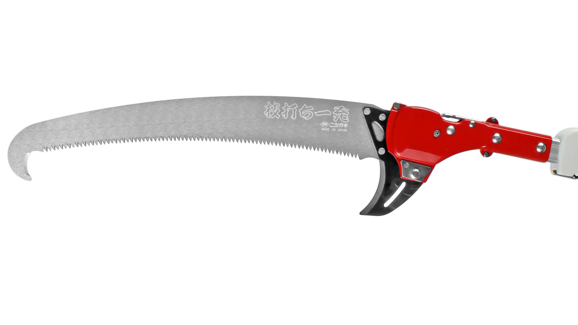 Pole Saw extendible 1.87 m - 5.0 m Blade 390 mm with Hook and Bark Cutter NISHIGAKI Pole Saw extendible 1.87 m - 5.0 m Blade 390 mm with Hook and Bark Cutter NISHIGAKI