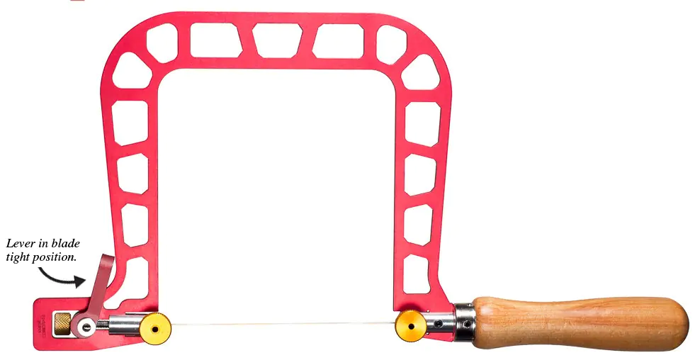 Sega da traforo con tensione lama mediante leva altezza (5 inches) - 125 mm KNEW CONCEPTS Sega da traforo con tensione lama mediante leva altezza (5 inches) - 125 mm KNEW CONCEPTS