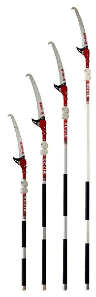 Pole Saw extendible 1.87 m - 5.0 m Blade 390 mm with Hook and Bark Cutter NISHIGAKI Pole Saw extendible 1.87 m - 5.0 m Blade 390 mm with Hook and Bark Cutter NISHIGAKI