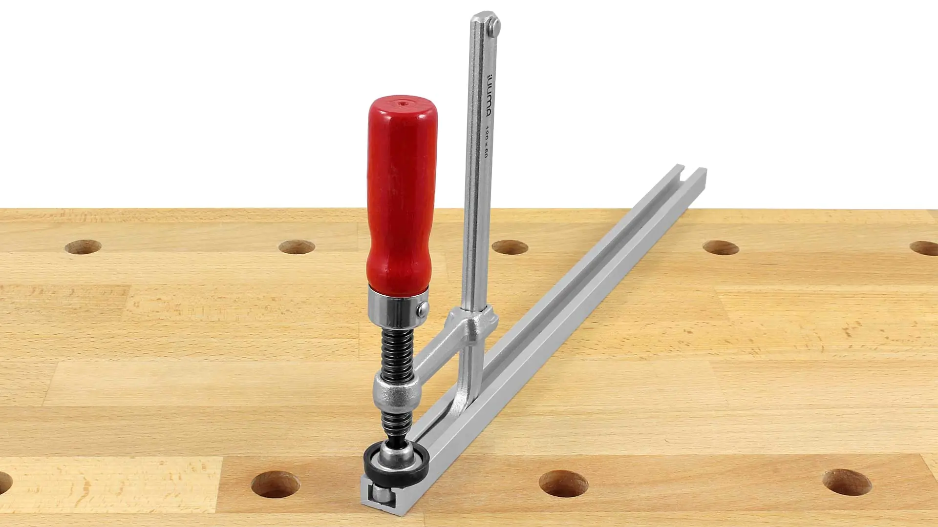 Morsetti per T-Tracks 120/60 mm con maniglia in legno jUUMA Morsetti per T-Tracks 120/60 mm con maniglia in legno jUUMA