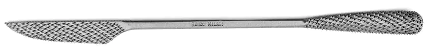 Raspina a denti fini a forma di lingua d'uccello/Milani a forma di coltello Raspina a denti fini a forma di lingua d'uccello/Milani a forma di coltello