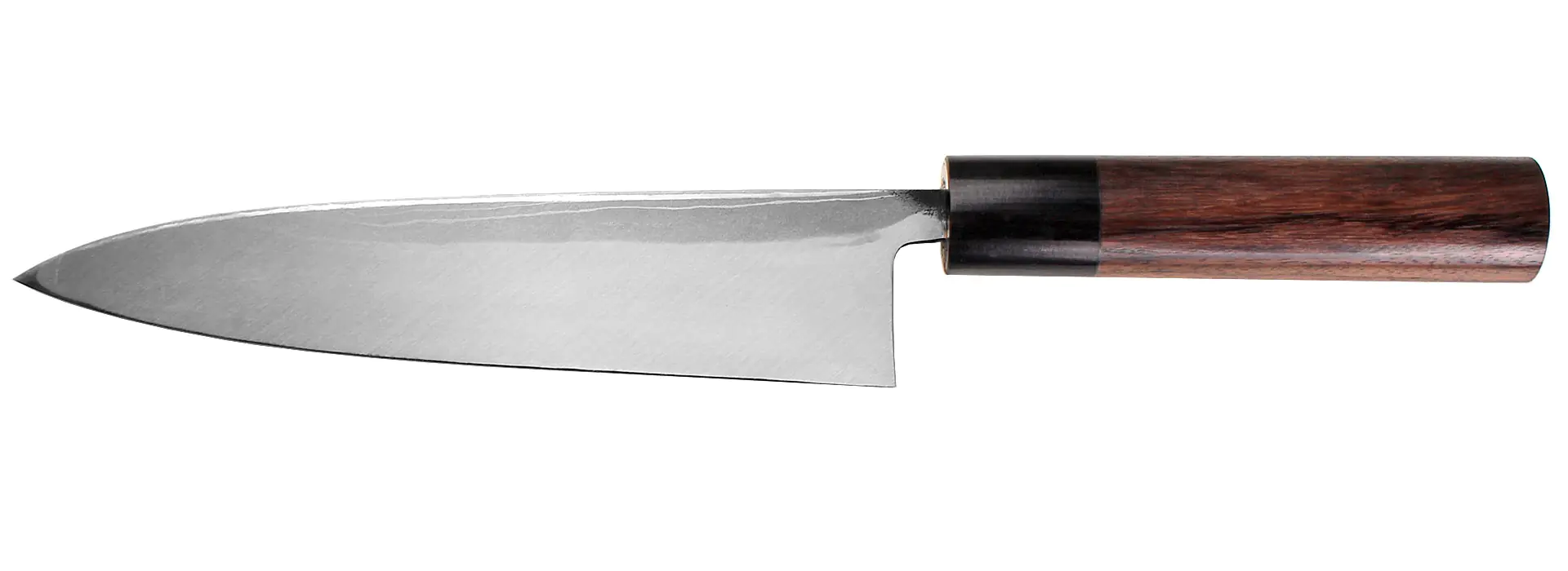 Mioroshi Hocho - Coltello giapponese multiuso in acciaio di damasco/acciaio bianco lama 210 mm HIDEO KITAOKA Mioroshi Hocho - Coltello giapponese multiuso in acciaio di damasco/acciaio bianco lama 210 mm HIDEO KITAOKA