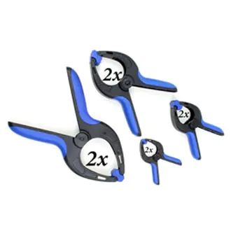 Set iniziale di morsetti a molla in plastica