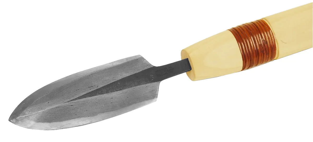 Yari-Ganna grande per uso a due mani lama in acciao bianco e Watetsu 120 x 40mm lunghezza totale 765 mm TASAI