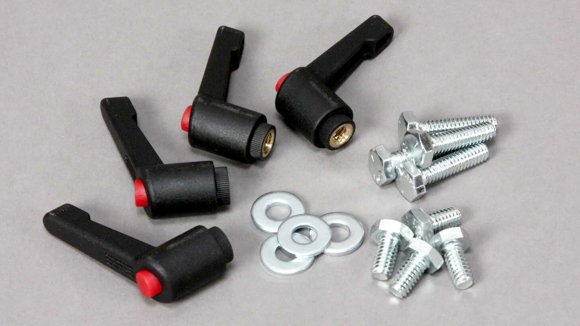 INCRA Build-It Set of 4 Ratchet Lever Knobs with Bolts and Washers INCRA Build-It Set of 4 Ratchet Lever Knobs with Bolts and Washers