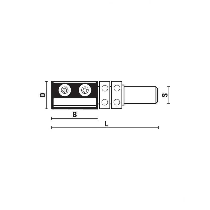 Frese con coltellini HW per refilare doppio cuscinetto superiore D=19mm B=50mm L=100mm Z=2 S=12mm KLEIN Frese con coltellini HW per refilare doppio cuscinetto superiore D=19mm B=50mm L=100mm Z=2 S=12mm KLEIN