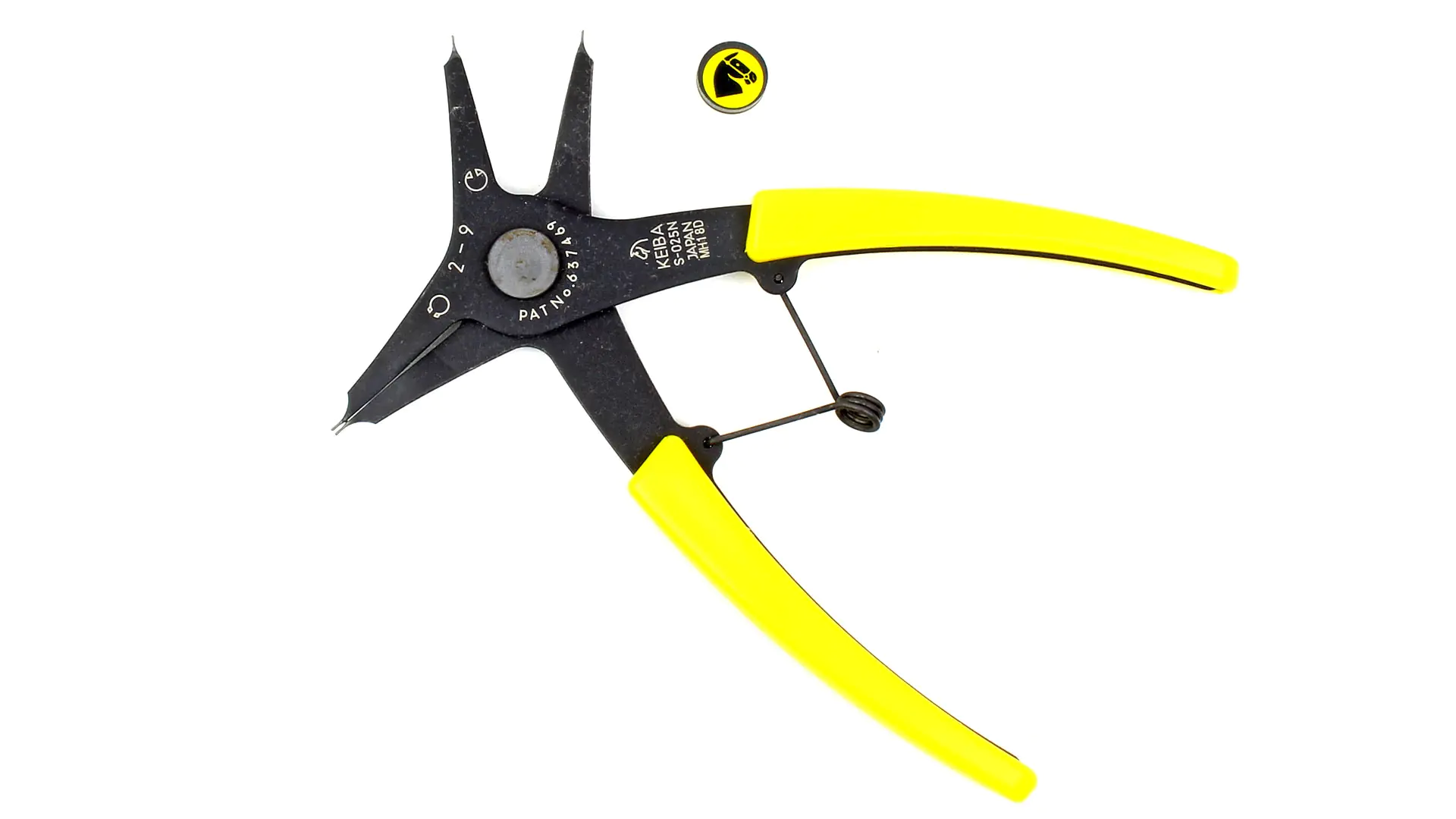 Pinze per anelli elastici for snap rings 2 - 9 mm TL 140 mm KEIBA S-025N